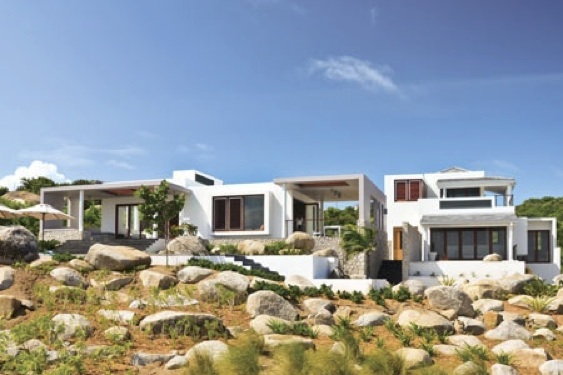 seaside view of villa